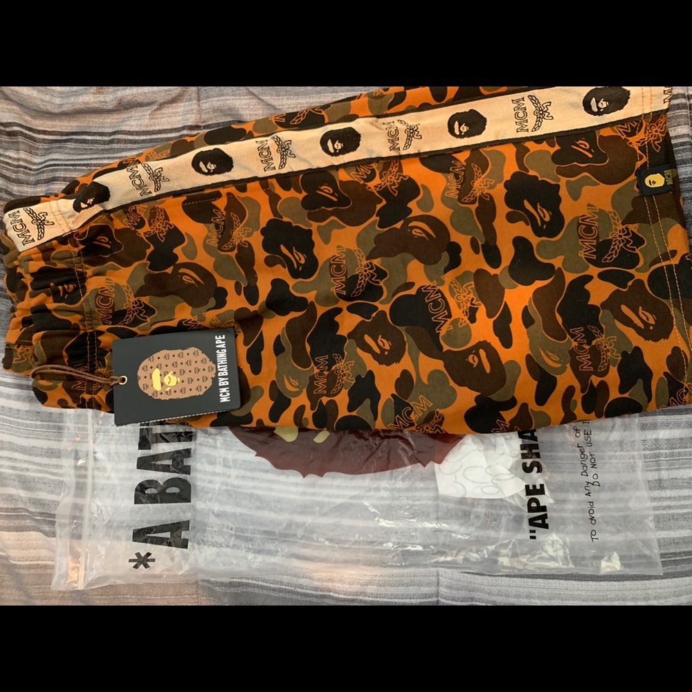 BAPE x MCM Collaboration Shorts